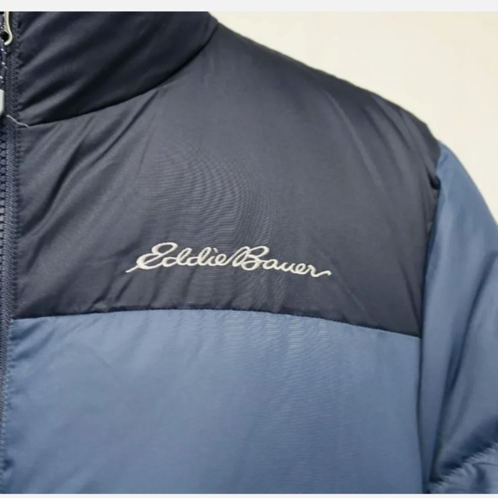 Eddie Bauer Classic 2.0 Down Jacket 650 Fill Water Repellent Blue XL NWT - Picture 2 of 3